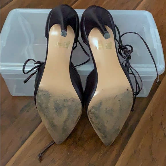 Banana Republic Chocolate Brown Tie Up Heels - Picture 4 of 4